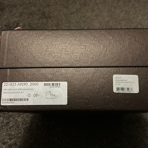 Gucci Grid brown and red high tops. Barely worn, great condition! - Picture 7 of 7
